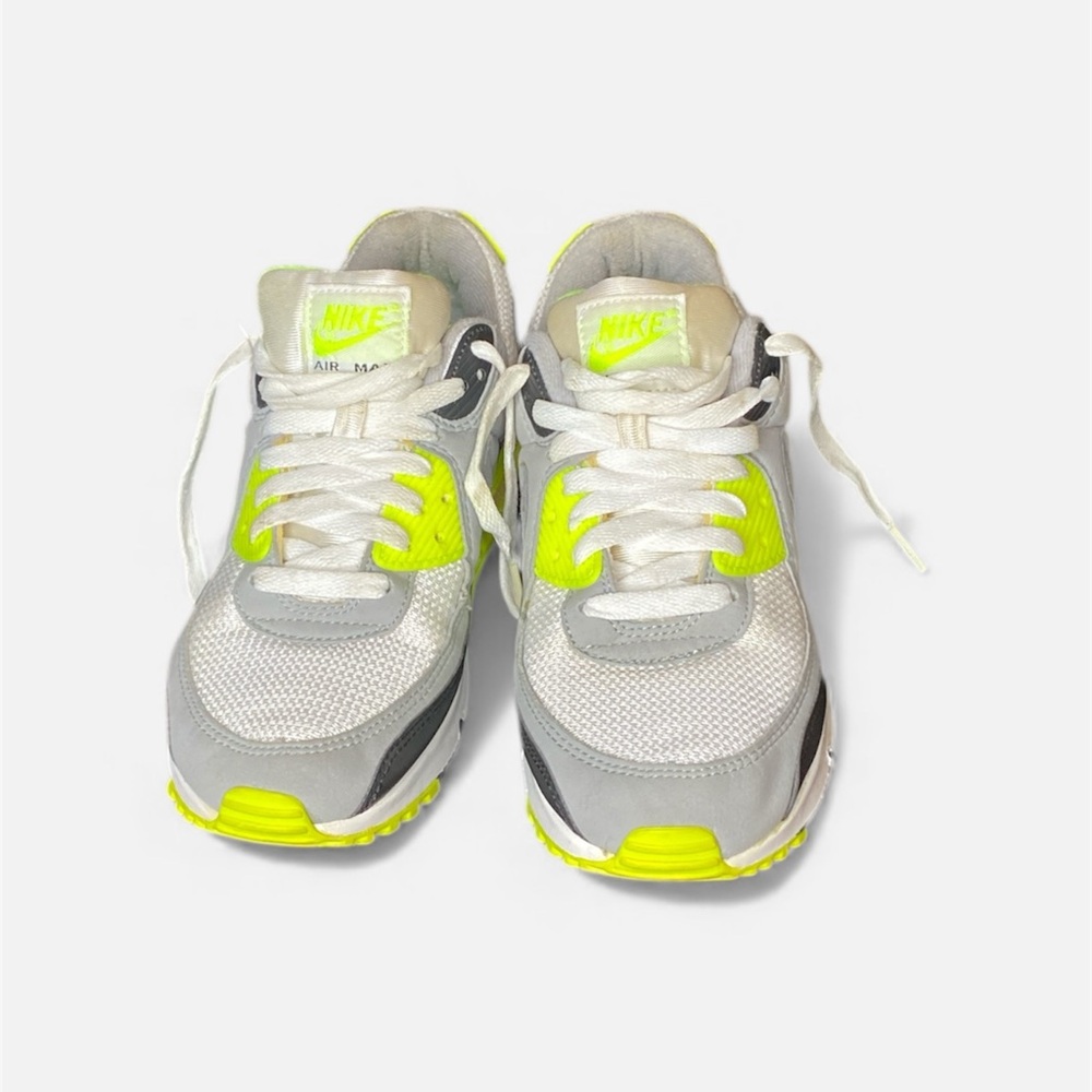 Nike White and Neon Green Athletic Shoes volts
